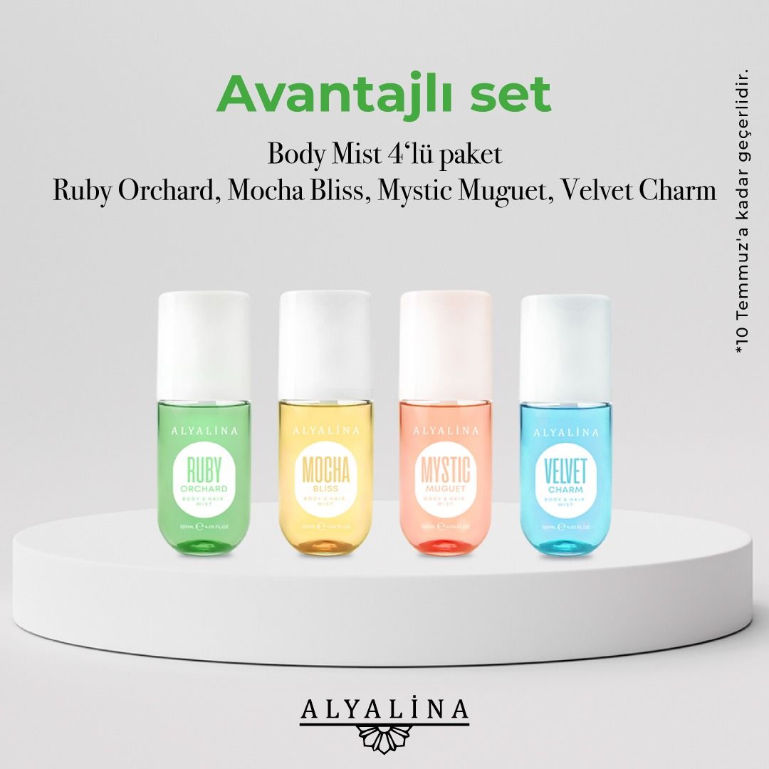 Body&Hair Mist 4’lü Set
