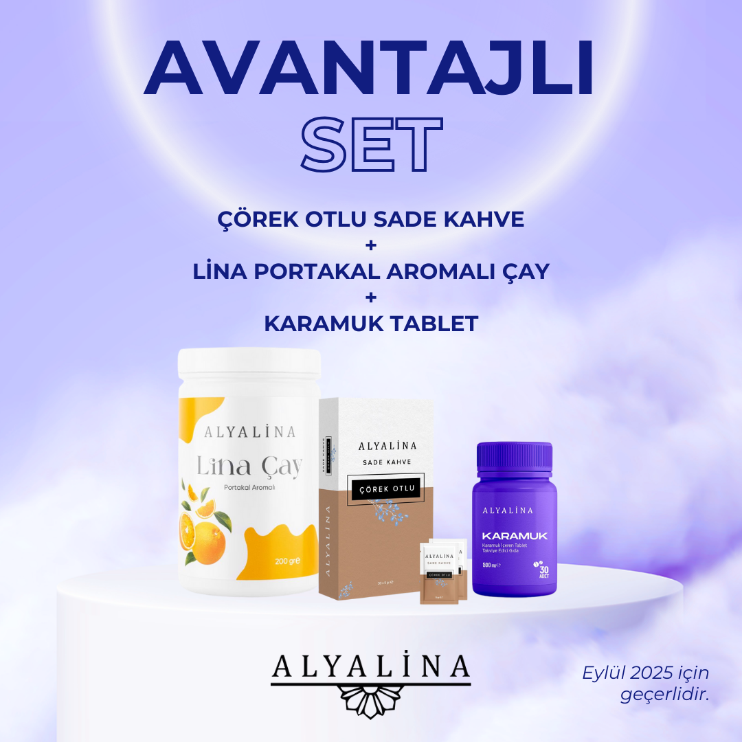 Alyalina Portakal Çayı  Sade Çörek Otlu Kahve Kutulu 30x5gr Karamuk tablet
