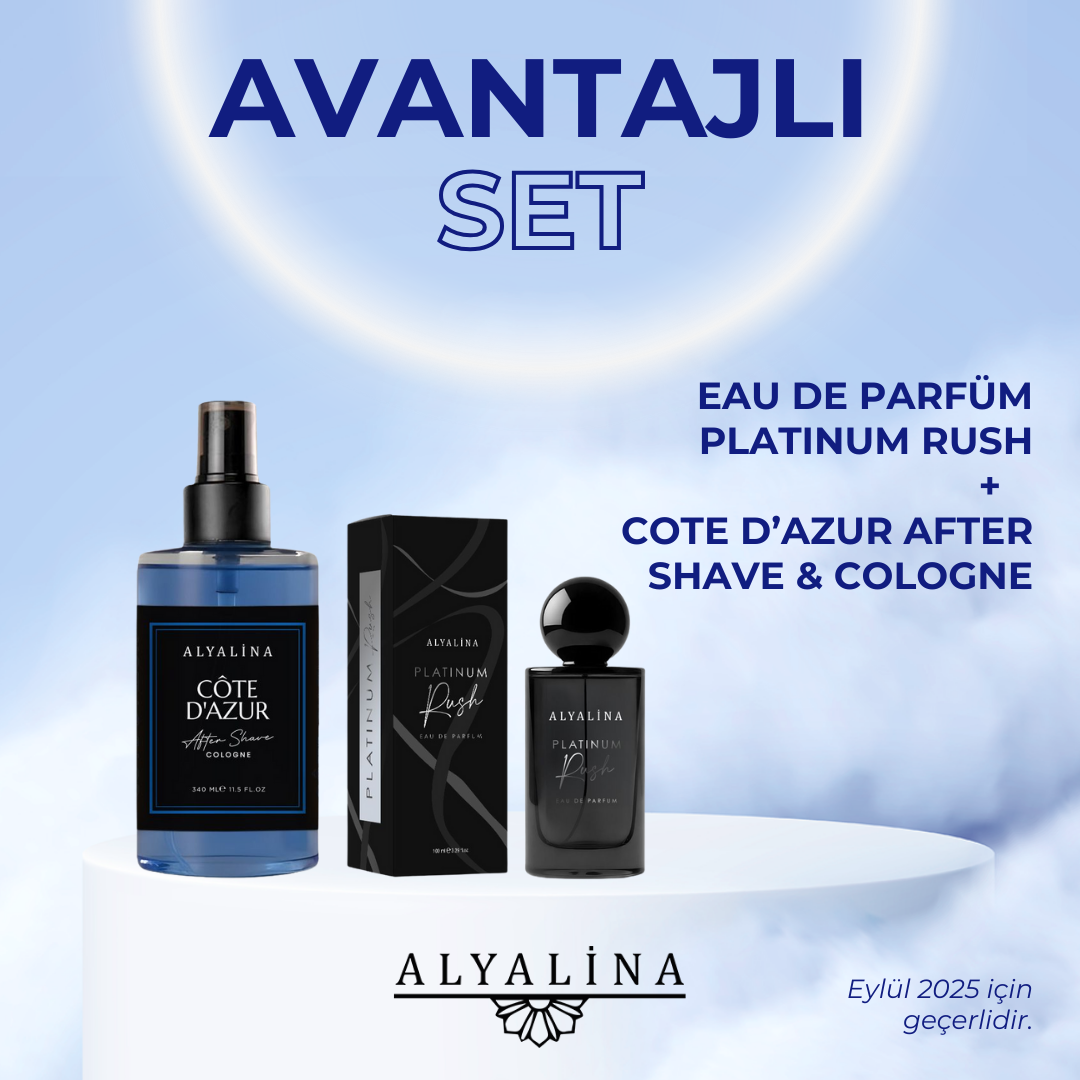 Alyalina Eau De Parfüm Platinum Rush 100 ml Cote D’azur After Shave&Cologne 340 ml