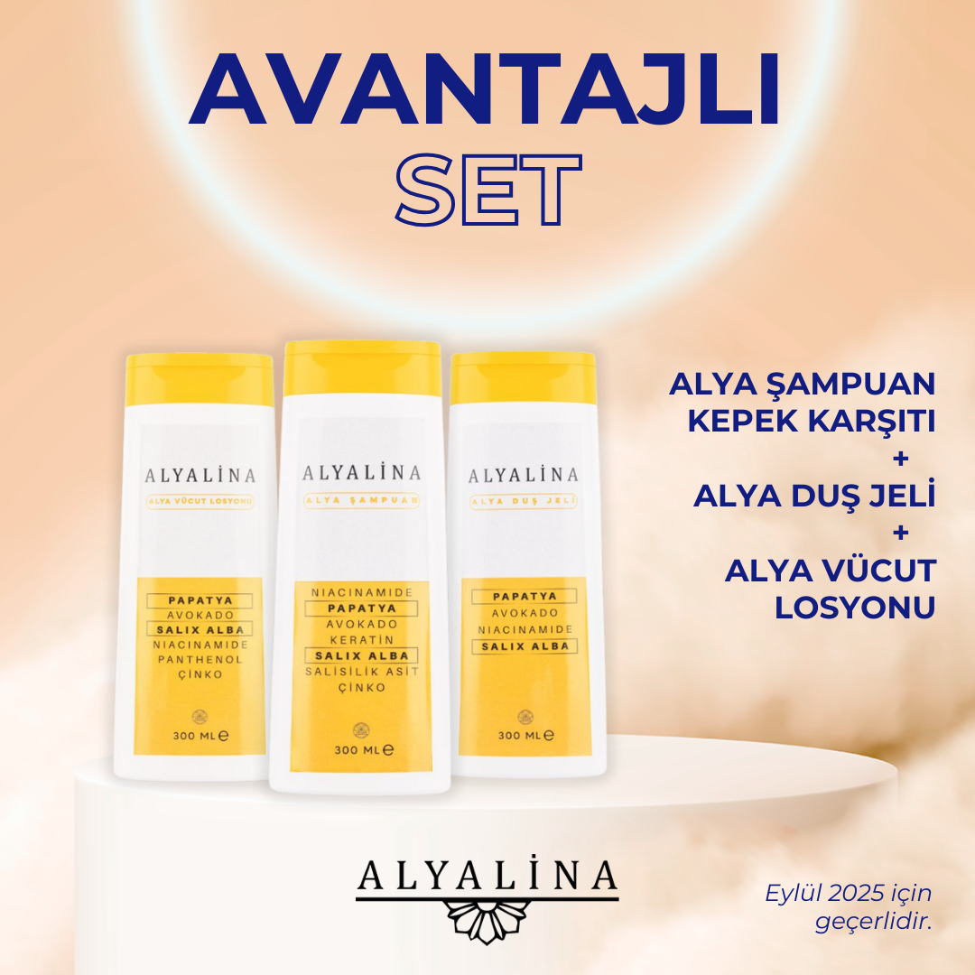 Alyalina Alya Şampuan Alya Duş Jeli Alya Vücut Losyonu