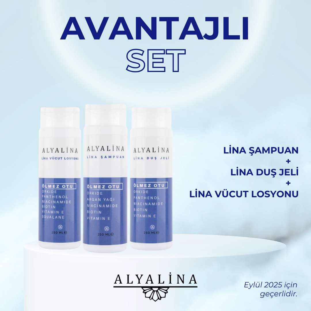 Alyalina Lina Şampuan Lina Duş Jeli Lina Vücut Losyonu