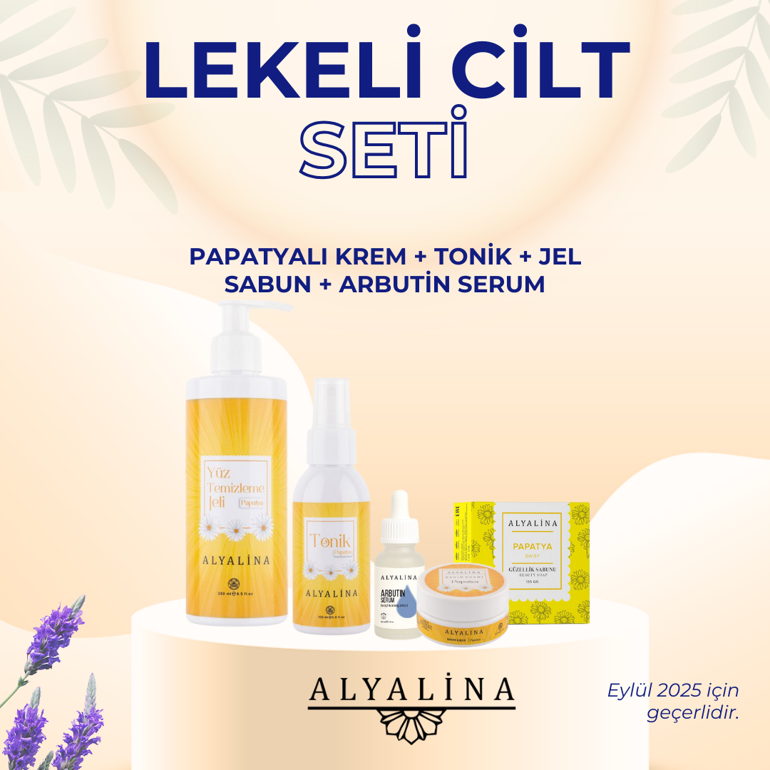 Alyalina Papatya Yüz Temizleme Jeli Papatya Tonik Papatya Bakım Kremi Papatya Güzellik Sabunu Arbutin Serum