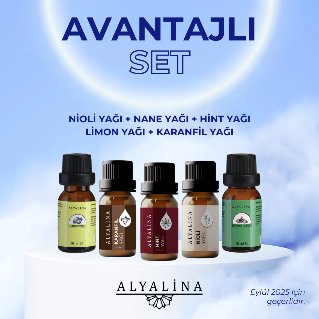 Alyalina Karanfil Yağı  Limon Yağı Hint Yağı Nane Yağı  Nioli Yağı