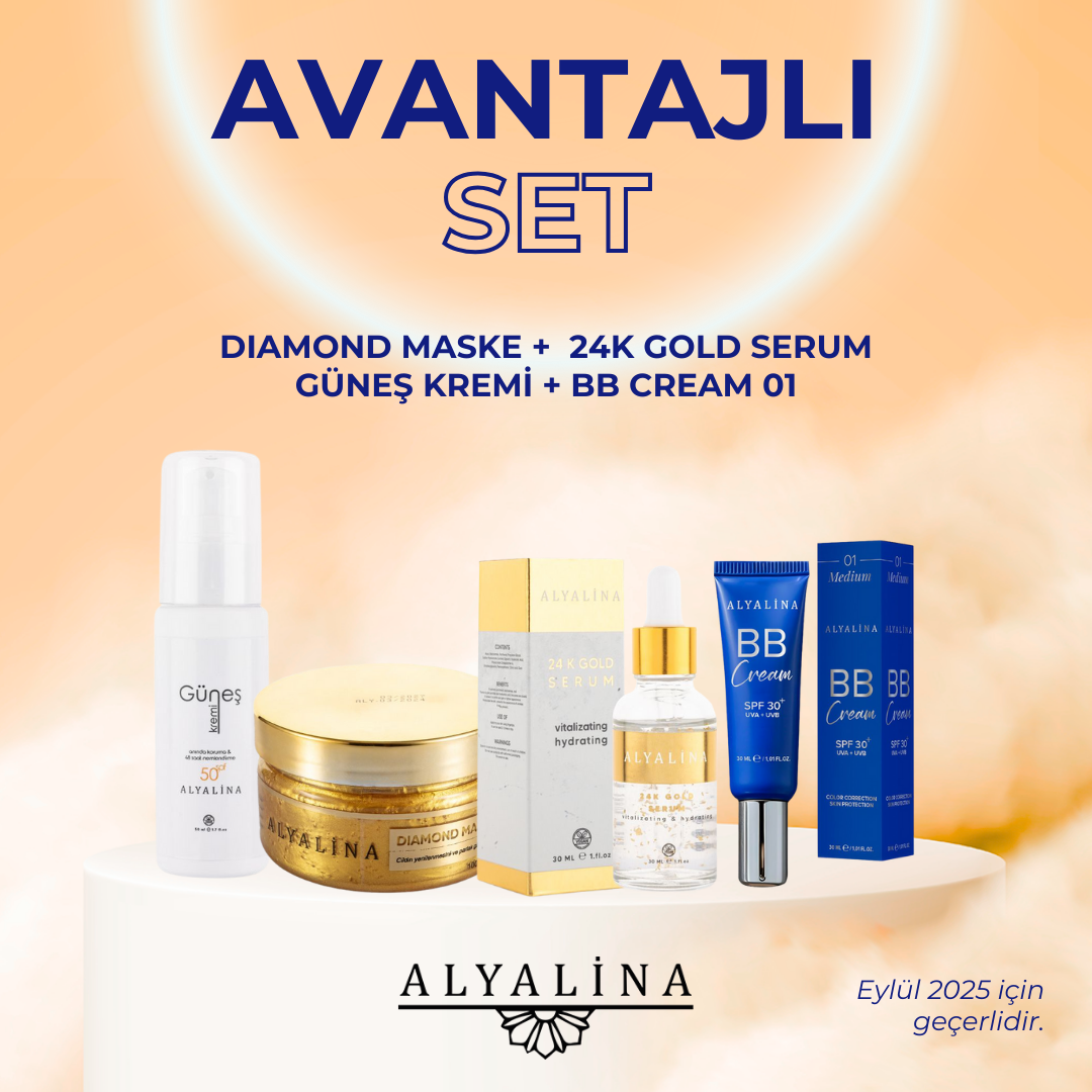 24K Gold Serum  Güneş Kremi  Bb Cream 01  Diamond Mask