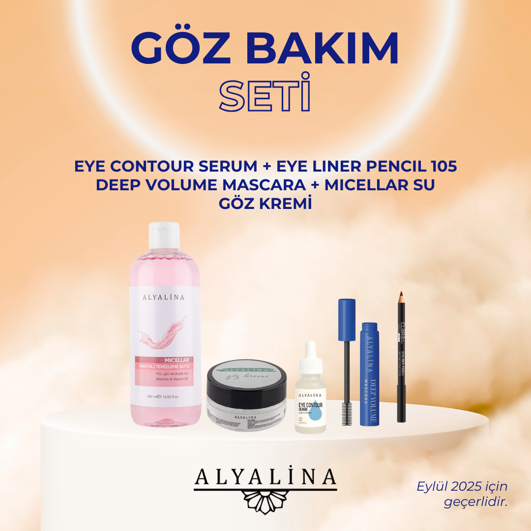 Alyalina Deep Volume Mascara Micellar Su Eye Liner Pencil 105 Gilt Brown Göz Kremi Eye Contour Serum