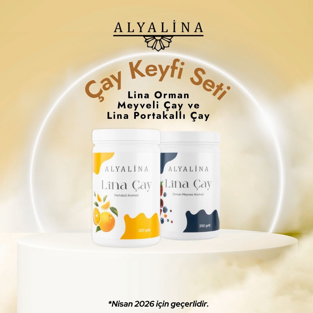 Alyalina Nisan Kampanyası Lina Portakallı Çay ve Lina Orman Meyveli Çay birlikte