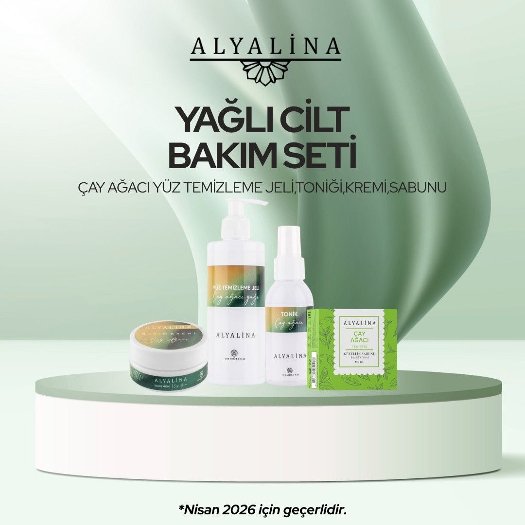 Alyalina Nisan Kampanyası Çay Ağacı Yüz Temizleme Jeli Çay Ağacı Bakım Kremi Çay Ağacı Tonik  Çay Ağacı Sabunu