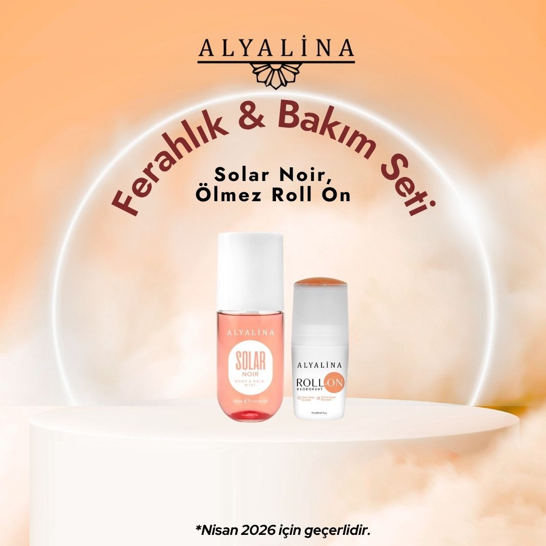 Alyalina Nisan Kampanyası Solar Noir Body&Hair Mist Roll-on Deodarant Ölmez Otu