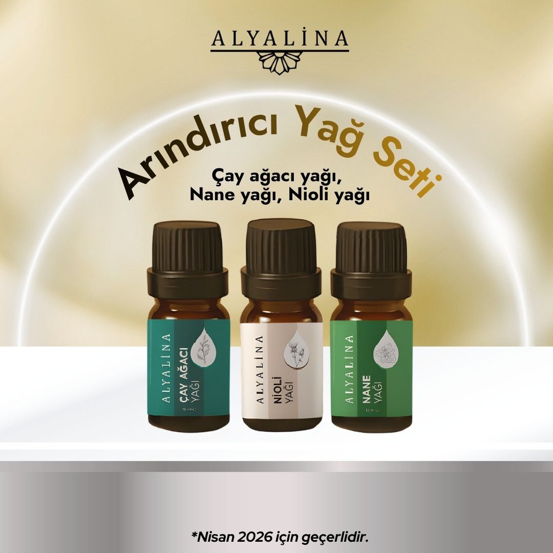 Alyalina Nisan Kampanyası Çay Ağacı Yağı Nane Yağı Nioli Yağı