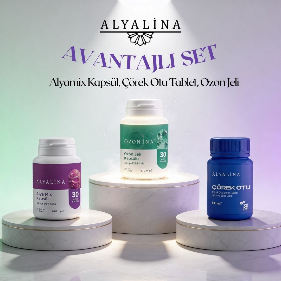 Alyalina Nisan Kampanyası Alya Mix Kapsül Çörek Otu Tablet Ozon Jeli Kapsül