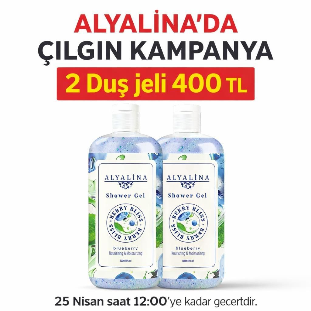 Alyalina 2 Adet Berry Bliss Duş Jeli 400 TL  25 Nisan 12:00’A Kadar Geçerli