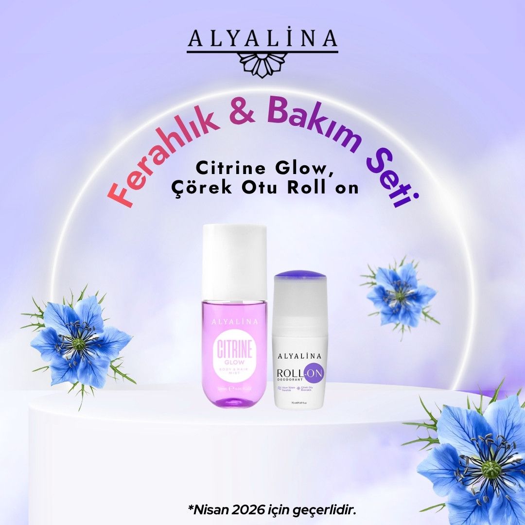 Alyalina Nisan Kampanyası Citrine Glow Body&Hair Mist Roll-on Deodarant Çörekotu
