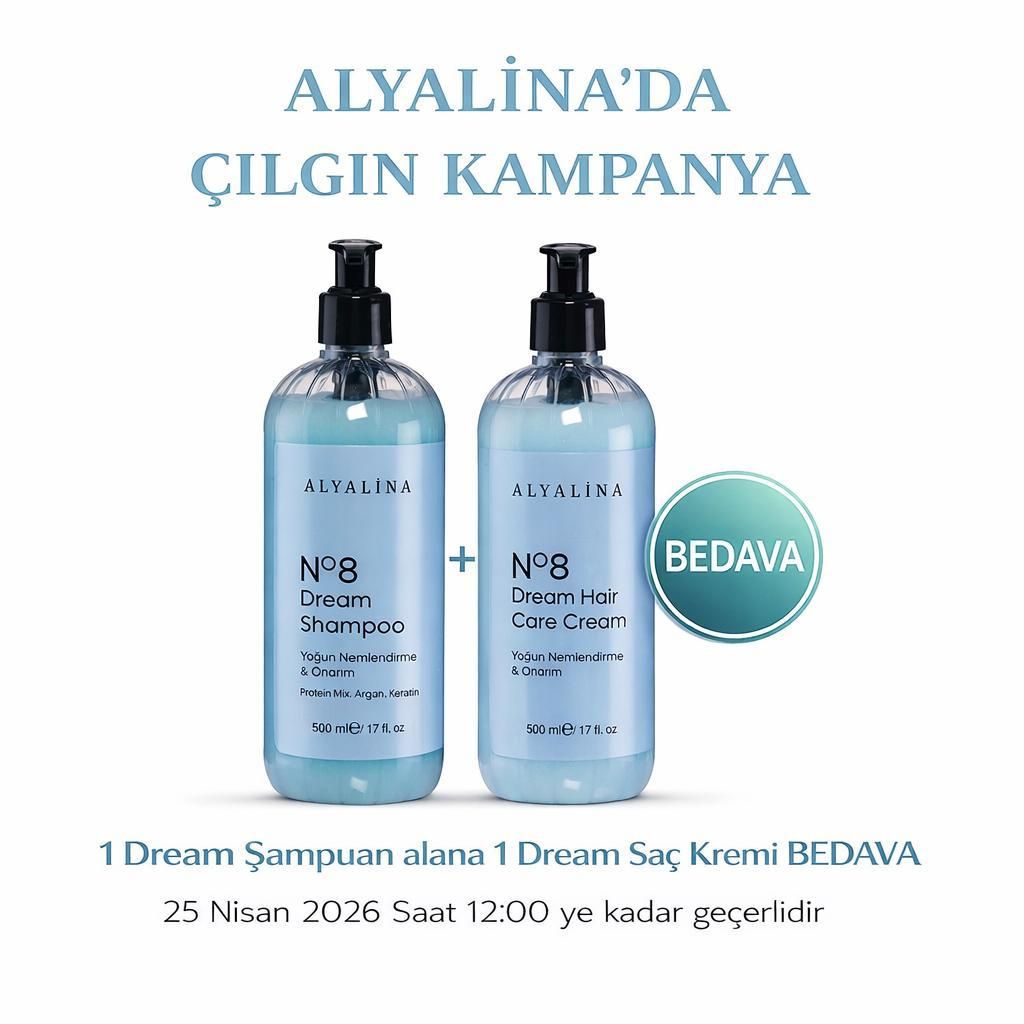 Alyalina Dream Şampuan Alana Dream Saç Kremi Hediye 25 Nisan 12:00 Kadar Geçerli