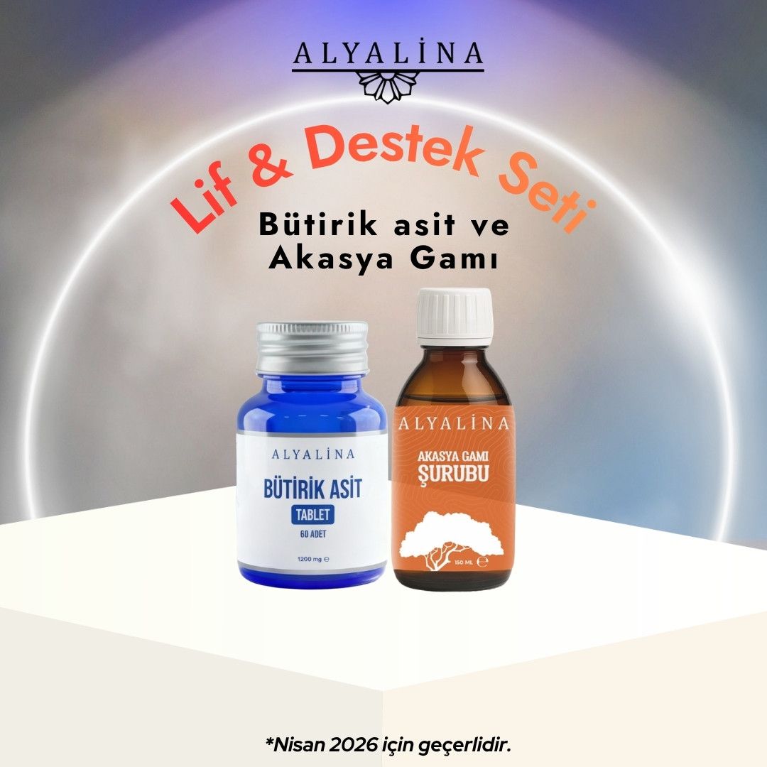 Alyalina Nisan Kampanyası Bütirik Asit Tablet ve Akasya Gamı Şurubu