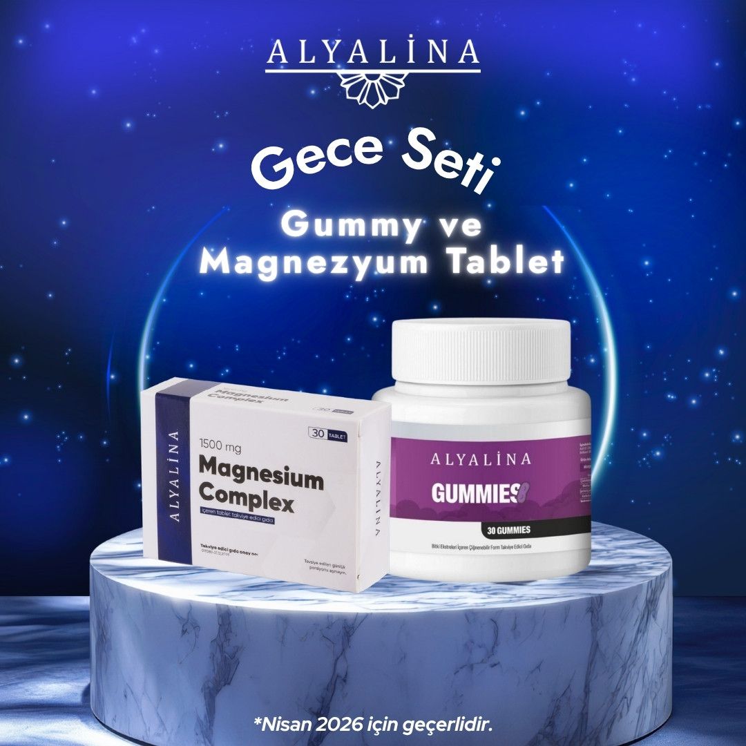 Alyalina Nisan Kampanyası Alya Gummy Adults ve Magnezyum Tablet
