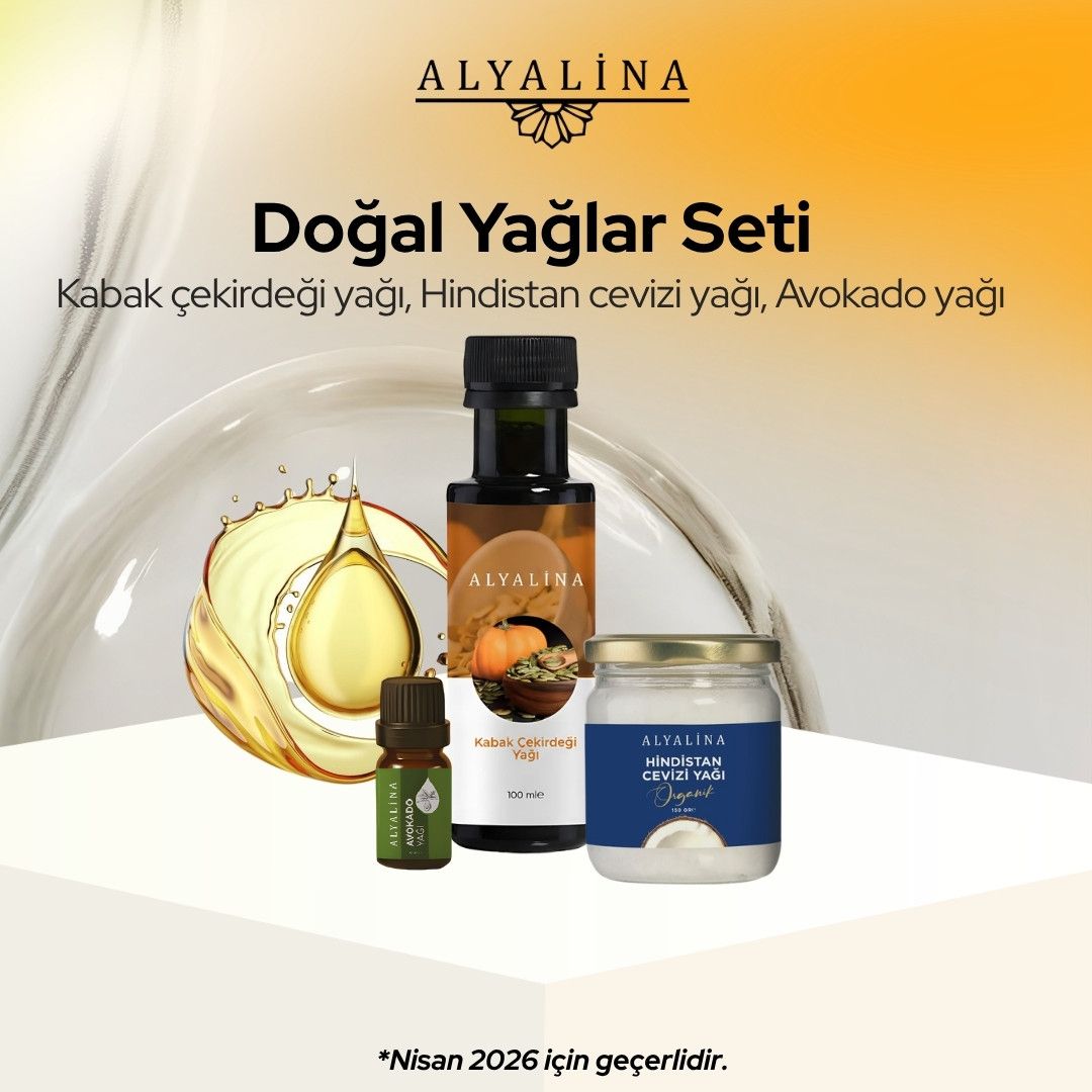 Alyalina Nisan Kampanyası Kabak Çekirdeği Yağı Hindistan Cevizi Yağı Avokado Yağı