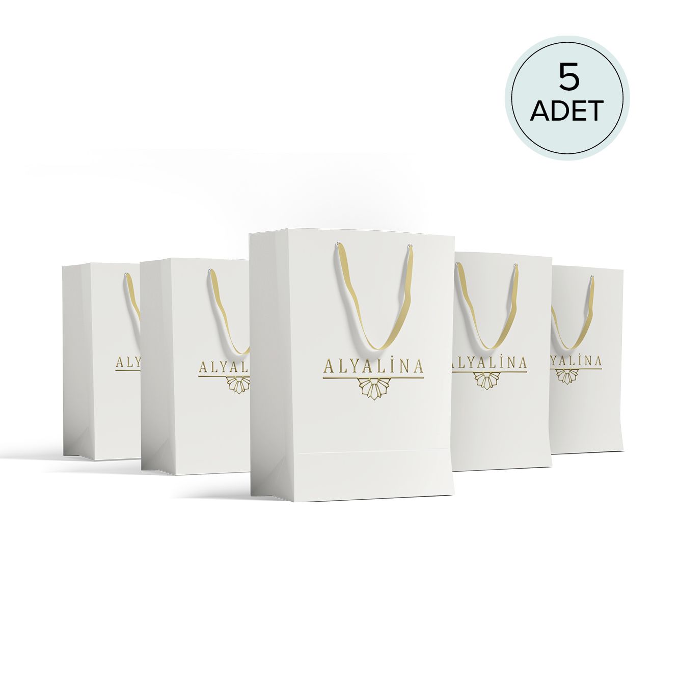 Alyalina Alyalina Karton Çanta  Büyük Boy Beşli